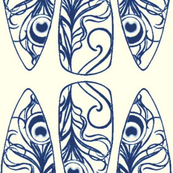 Textuurpapier Peacock Shapes