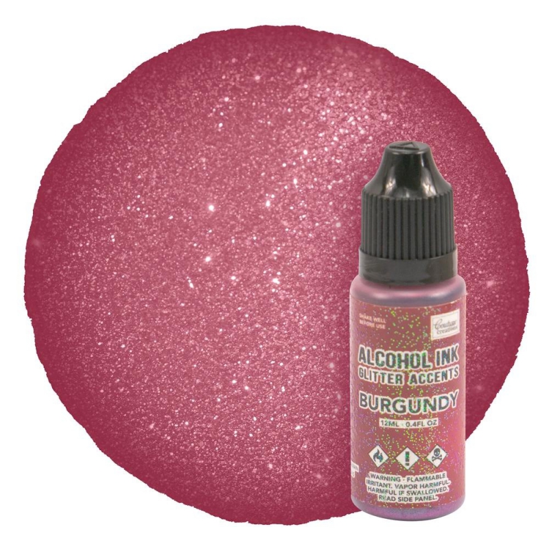 Alcohol Inkt Glitter Accents Burgundy 12ml