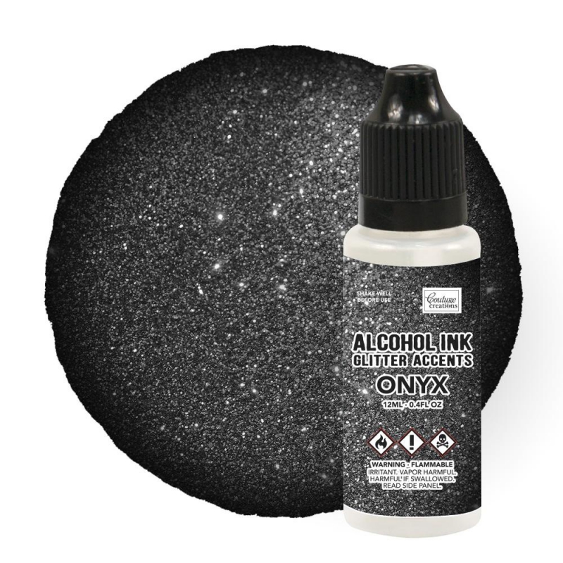 Alcohol Inkt Glitter Accents Onyx 12ml