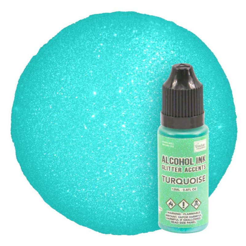 Alcohol Inkt Glitter Accents Turquoise 12ml