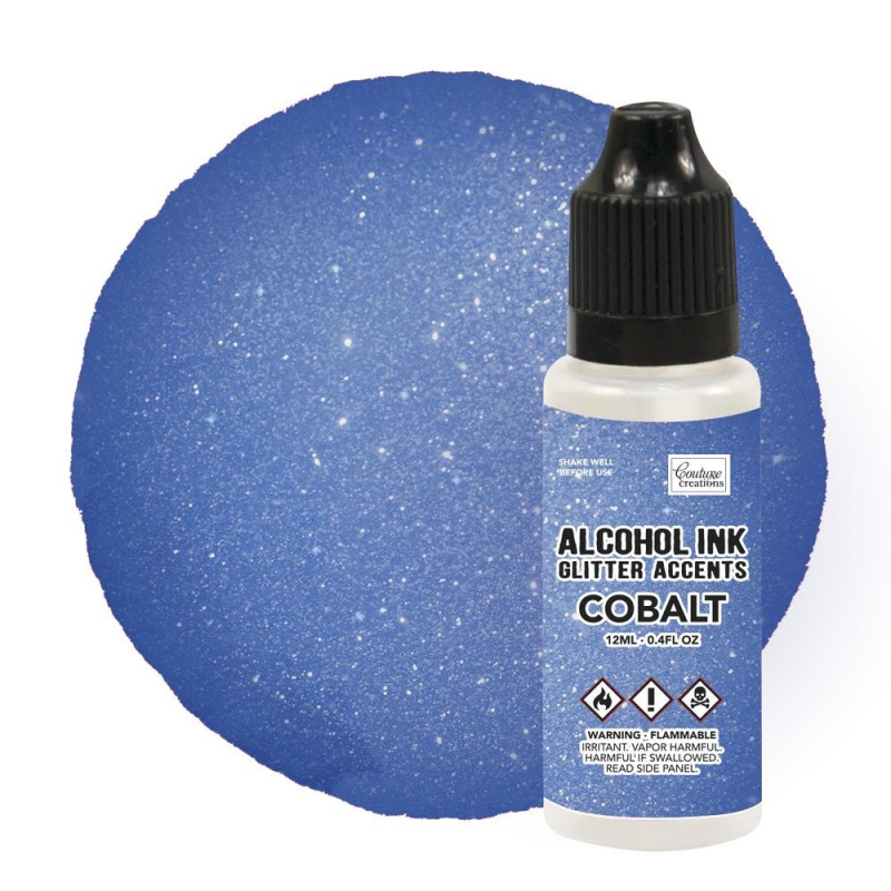 Alcohol Inkt Glitter Accents Cobalt 12ml
