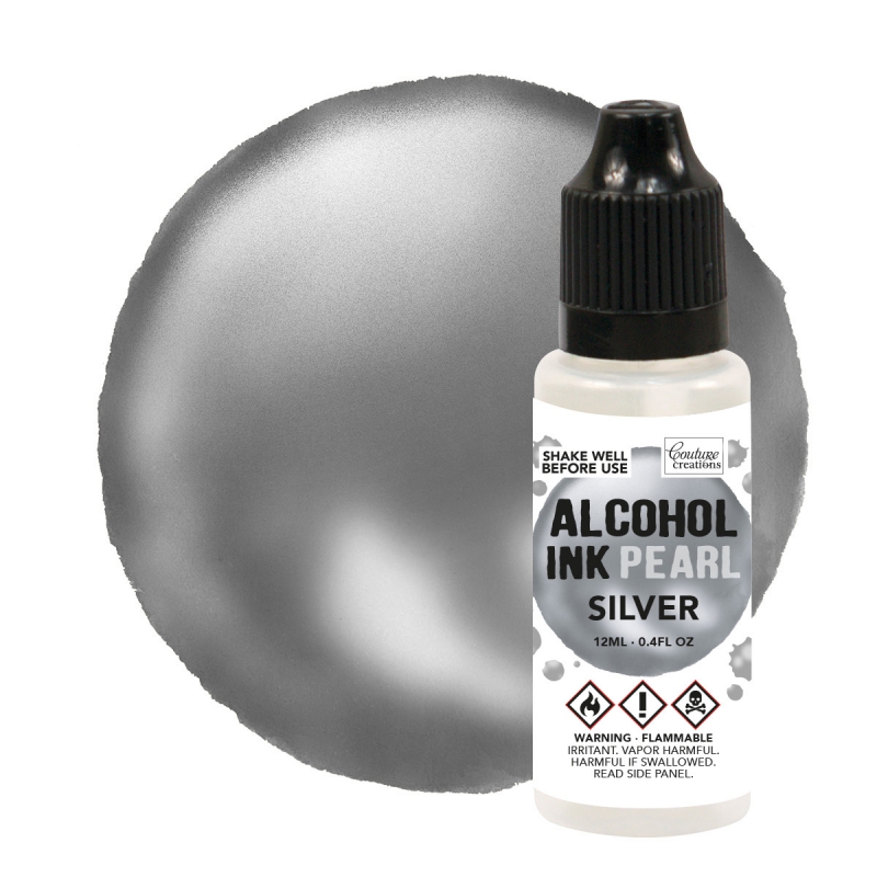 Alcohol Inkt Pearl Silver 12ml